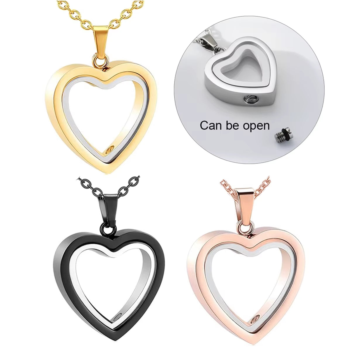 EternalBond Heart Cremation Necklace